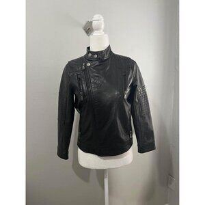Urban Republic Motorcycle Jacket Black Size M (10-12)